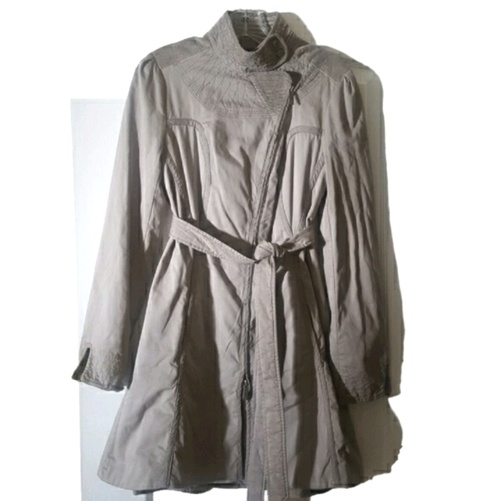 A|X • asymmetric trench jacket coat